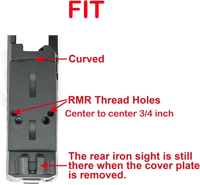 DPP Titanium Adapter Plate Compatible with SIG P320 with Romeo 1 Pro Optic Ready Cut P211 GTO and Holosun 407C/507C/508T Trijicon RMR/SRO - Image 3